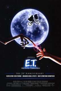 THE EXTRA TERRESTRIAL MOVIE POSTER 20th anniversary 2 Sided 