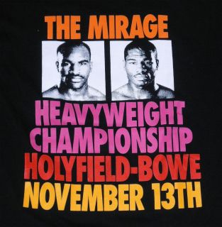 EVANDER HOLYFIELD vs RIDDICK BOWE Nov 1992 The Mirage Las Vegas boxing 
