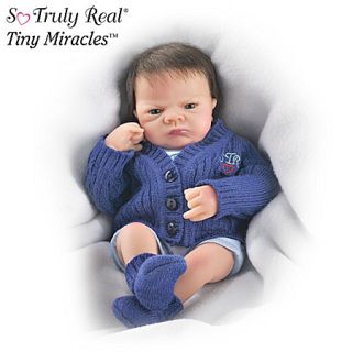 Tiny Miracles Open Eye Charlie Miniature Realistic Baby Boy Doll