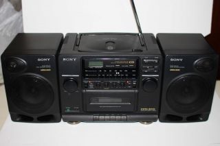 Sony Boombox CFD 510 CD Cassette Am FM Radio Mega Bass with Detachable 