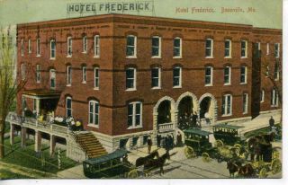 Boonville Missouri Hotel Frederick Vintage Postcard 10
