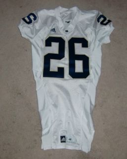 2009 2010 Notre Dame Game Used Football Jersey complete with COA