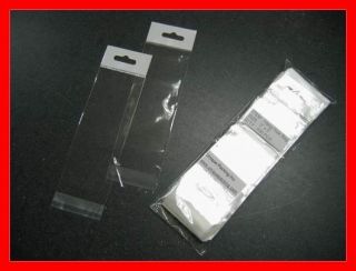 600 2x6 (H) Clear Resealable Cello / BOPP Bags w/ Hang Hole Tag