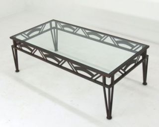 brancusi mid century modern glass top coffee table