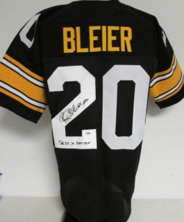 Rocky Bleier Steelers Insc. SB IXX XIII XIV Autographed/Signed Jersey 