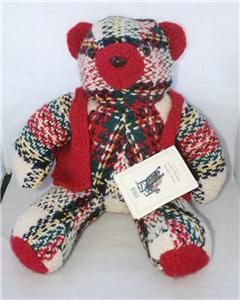 Branigan Weavers Handmade Irish Tweed Teddy Bear w Tags