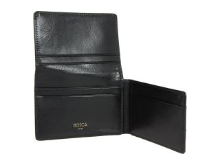 BOSCA Leather Trifold Card Case Black 44412 59