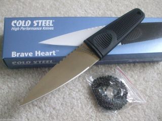 Cold Steel Brave Heart Fixed Blade Knife Boot Neck Belt Sheath 11SDS 