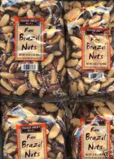 Brazil Nuts Raw Trader Joes 4 Pounds in 1 Pound Packs