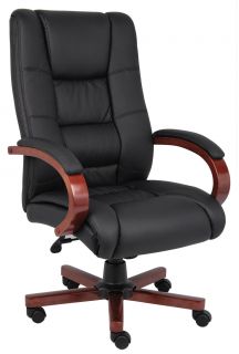 Boss New Black Caressoftplus High Back Executive Managers Office Chair 
