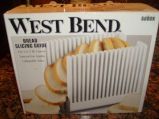 West Bend Bread Slicer Slicing Guide New in Box