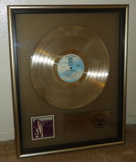   RONSTADT Hasten Down The Wind RIAA PLATINUM RECORD AWARD TO Mike Botts