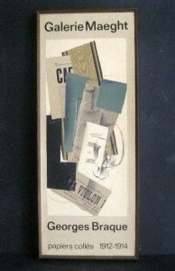 Georges Braque Papiers Collés 1912 1914 Galerie Maeght Litho Original 