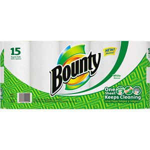 Bounty Perforated Paper Towels 15 Rolls