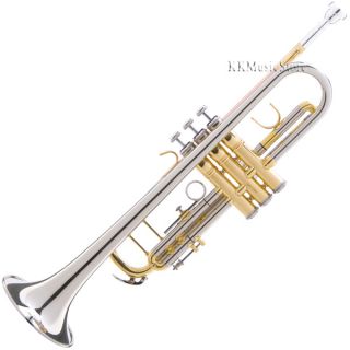 New Cecilio 3SERIES Pro Silver Rose Brass BB Trumpet