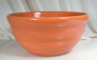 vintage bauer pottery mixing bowl orange 18