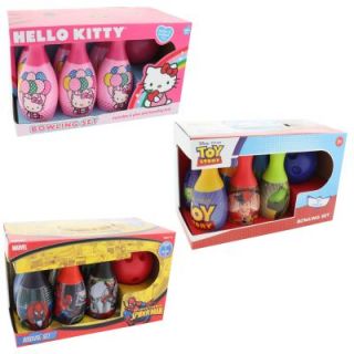 Kids Toy Bowling Set Choose Style Disney Pixar Dora Hello Kitty 