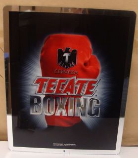 Cerveza Tecate Boxing 17 x 13 Chromium Tacker New