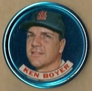 Ken Boyer 1965 65 Old London Coin St Louis Cardinals