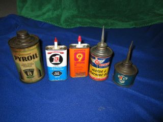 VINTAGE BOYERS HOPPES MAYTAG OTHER HANDY OIL CANS