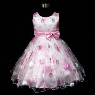 GBP3211 12 Pinks Halloween Wedding Party Flower Girls Dresses Sz 3 4 5 