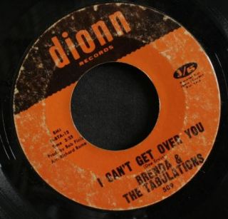 Crossover Soul 45 BRENDA & THE TABULATIONS on DIONN Thats In The Past 