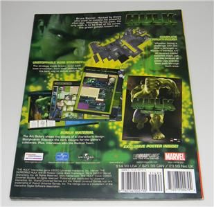 HULK Official Strategy Guide BradyGames   BRAND NEW with Poster