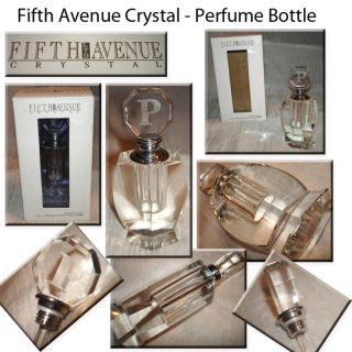   Crystal Monogrammed Letter Perfume Bottle Brand New in The Box