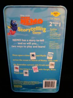 New Disney Finding Nemo Storytelling Card Game Tin Box