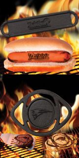New England Patriots Hamburger Brander + Hot Dog Brander COMBO