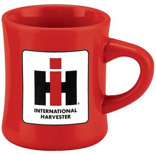   red sports the distinctive IH logo and keeps your coffee warm from