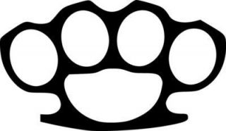 Brass Knuckles Vinyl Sticker Decal JDM Choose Size and Color