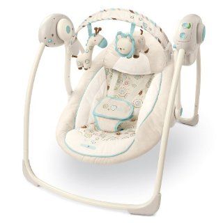 Bright Starts Comfort and Harmony Portable Swing, Biscotti Baby