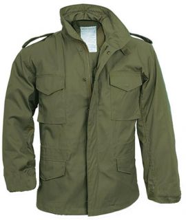 65 Field Jacket Olive Drab Green Army USMC Seabees LG