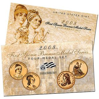 2008 first spouse bronze medal series four medal set