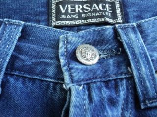 VERSACE JEANS SIGNATURE MENS BLUE DENIM JEANS ~31 MADE IN ITALY ~ MINT 