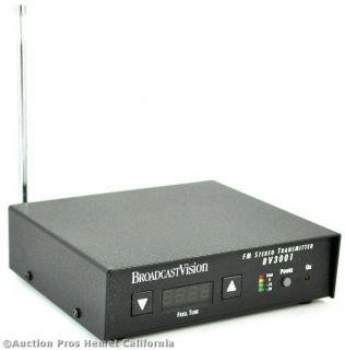 Broadcast Vision BV3001 FM Stereo Transmitter BV Radio Commercial 