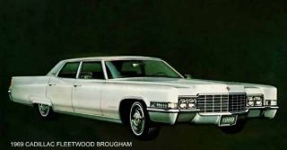  1969 Cadillac Fleetwood Brougham White Magnet