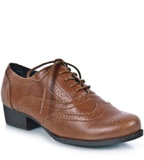 Chestnut Womens Lace Up Brogue Oxford Flats Size 5 5 to 10