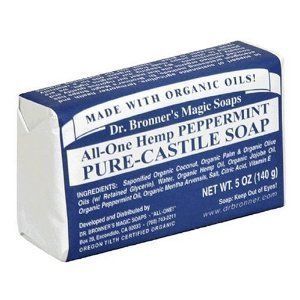 Dr. Bronners Organic Pure Castile Peppermint Soap, 5 Ounces