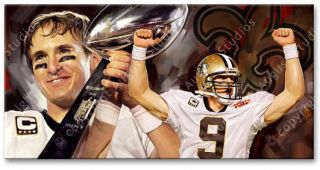 Drew Brees New Orleans Saints NFL Football Original Signed Print New 