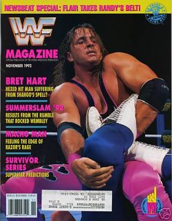  WWF Magazine Bret Hart November 1992