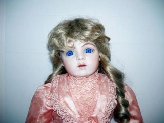 LARGE 27 Beautiful Antique Repro Jumeau Bru Doll