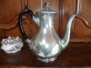 OLD English ELEGANT PEWTER TEA / COFFEE Pot  SHEFFIELD Marks