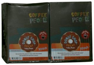 Coffee People Donut Shop Decaf Medium Roast 22 Count K Cups for Keurig 