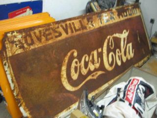  Vintage Coke Sign"Covesville Tea Room"
