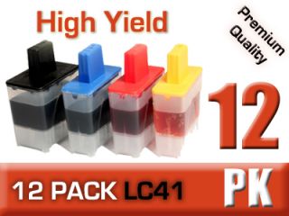 12 Ink Cartridge LC 41 Brother LC41 DCP 110c MFC 210C