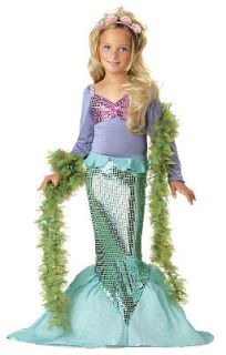 2pc princess ariel little mermaid costume 4 6 xs nip
