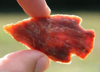 Red Coral Beauty Broward Authentic Florida Arrowhead Artifact 