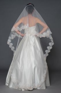   Embroidery Bridal Wedding Accessories Whites Ivories Veils